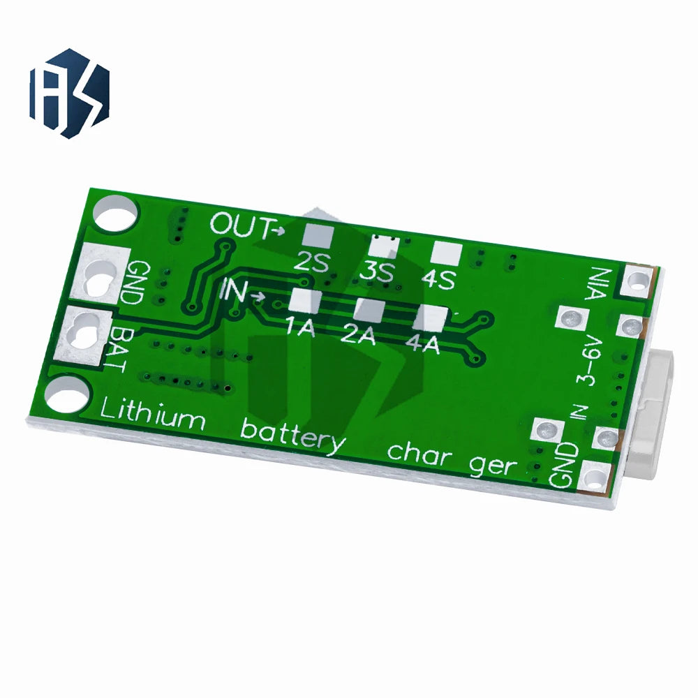 2S/3S/4S 1a 2a 4a LiPo/Li-Ion Boost Charger Module (Type-C Input) – 8.4V/12.6V/16.8V Output for 18650 batteryy Zpaxo