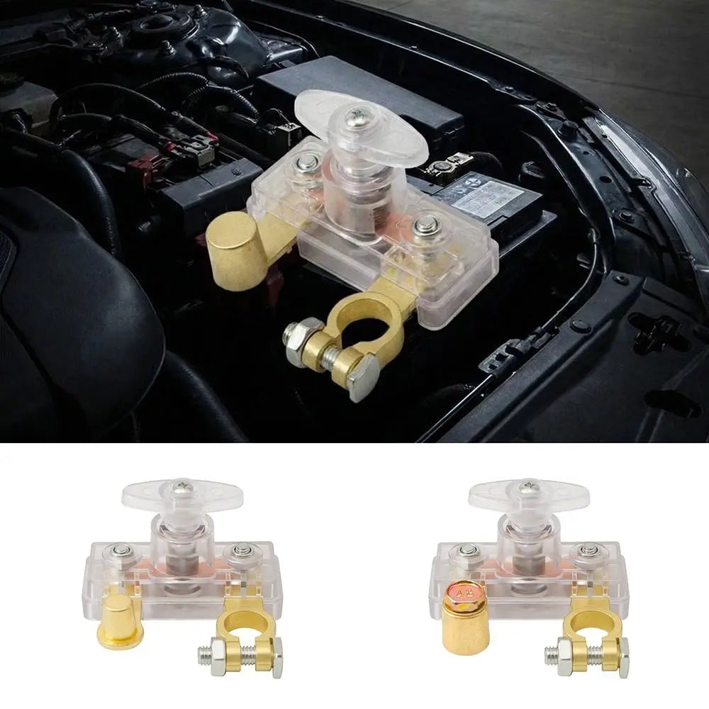 Alloy/Copper Battery Isolation Switch 12 - 24 V Quick Cut-off Battery Switch Durable Battery Terminal Negative Isolator Car Zpaxo