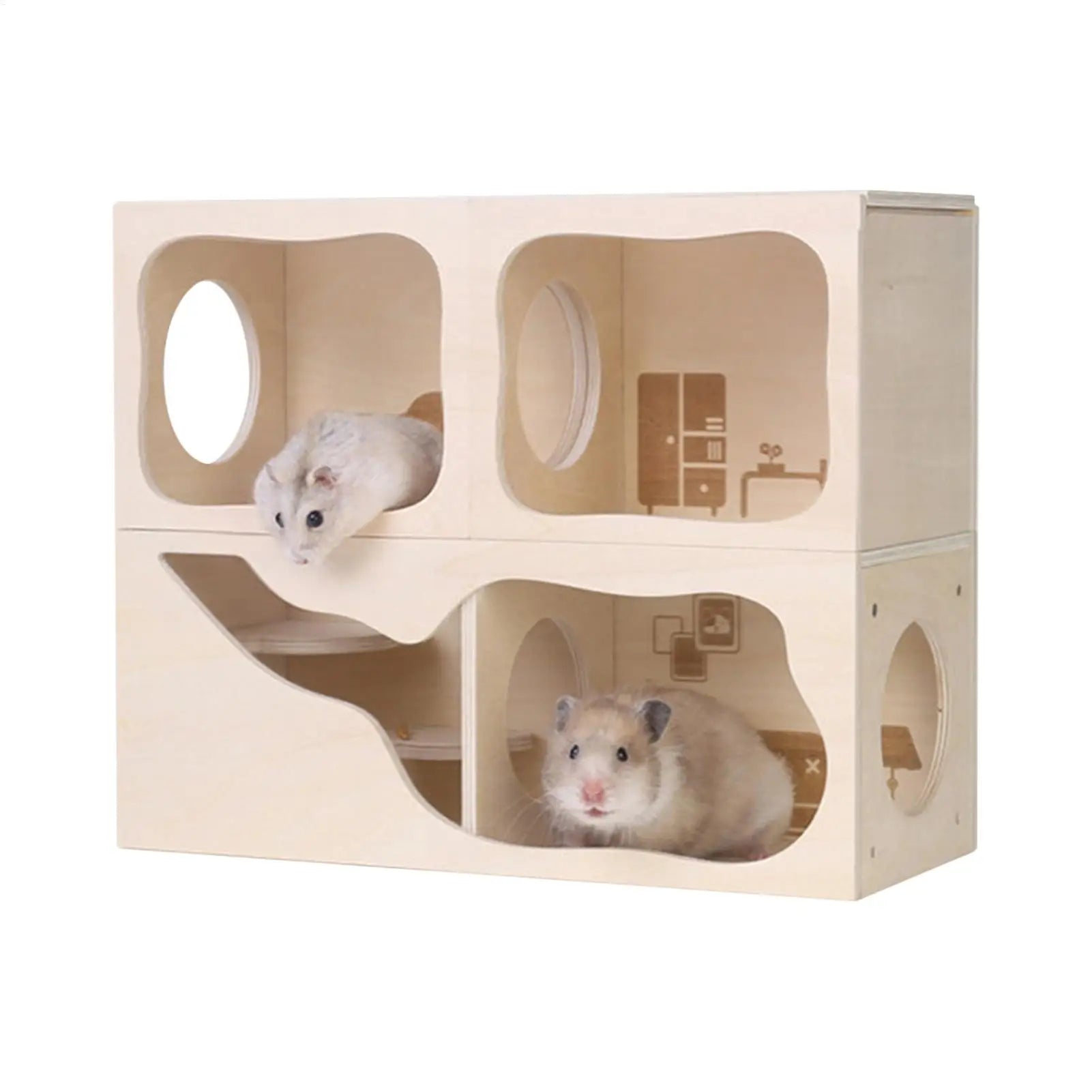 Hamster House Pet Tunnel Enrichment Toys Mouse Toy Enclosure Climbing