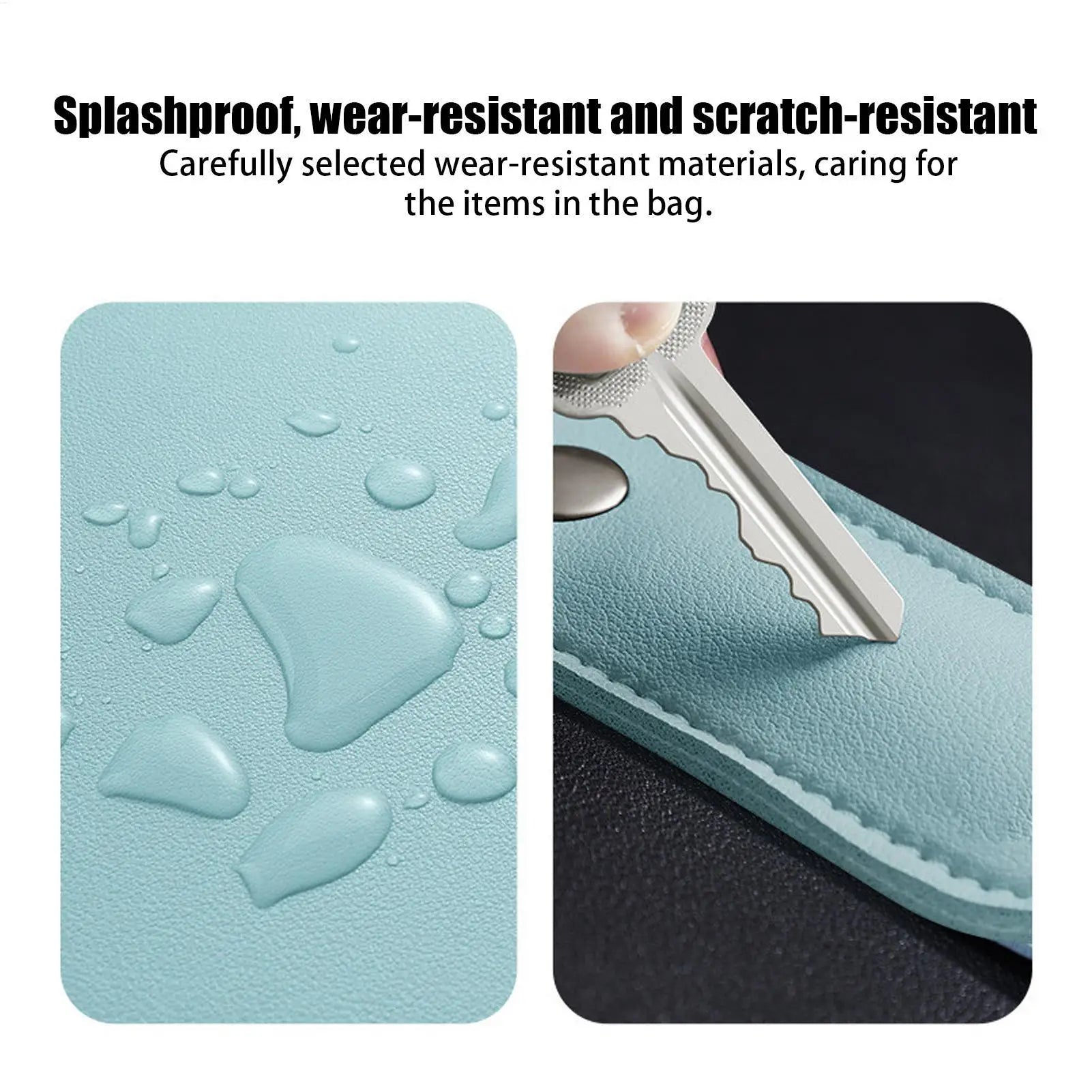 PU Leather U Disk Pouch Protective Cover Anti Lost Flash Drive Case