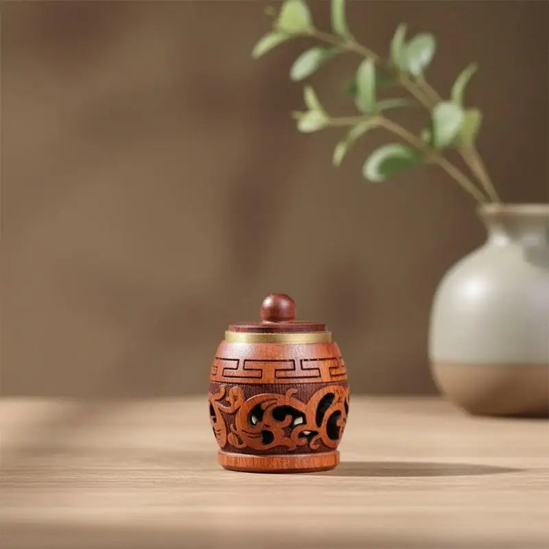 Auto Mini Wooden Aromatherapy Diffuser Perforated Bottle Hanging Zpaxo