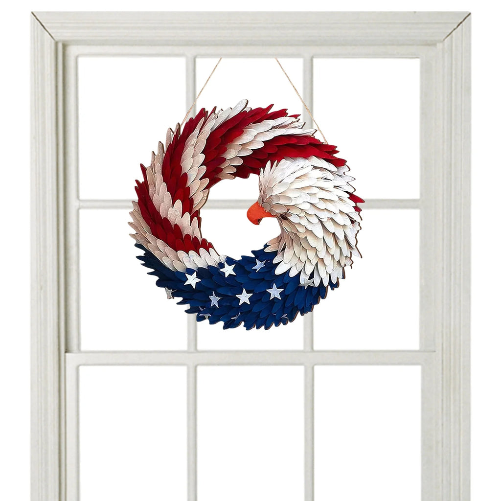 American Eagle Flag Patriotic Wreath 2026 USA 250 Decorations 2d