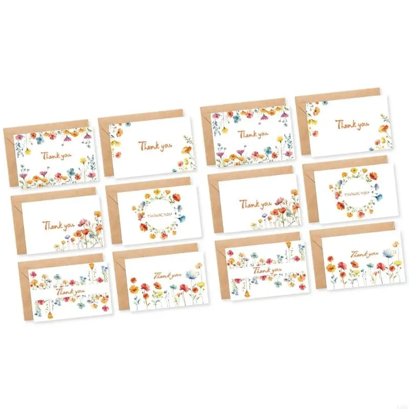 Handcrafted Floral Design Greeting Cards With Matching Envelopes Included Zpaxo