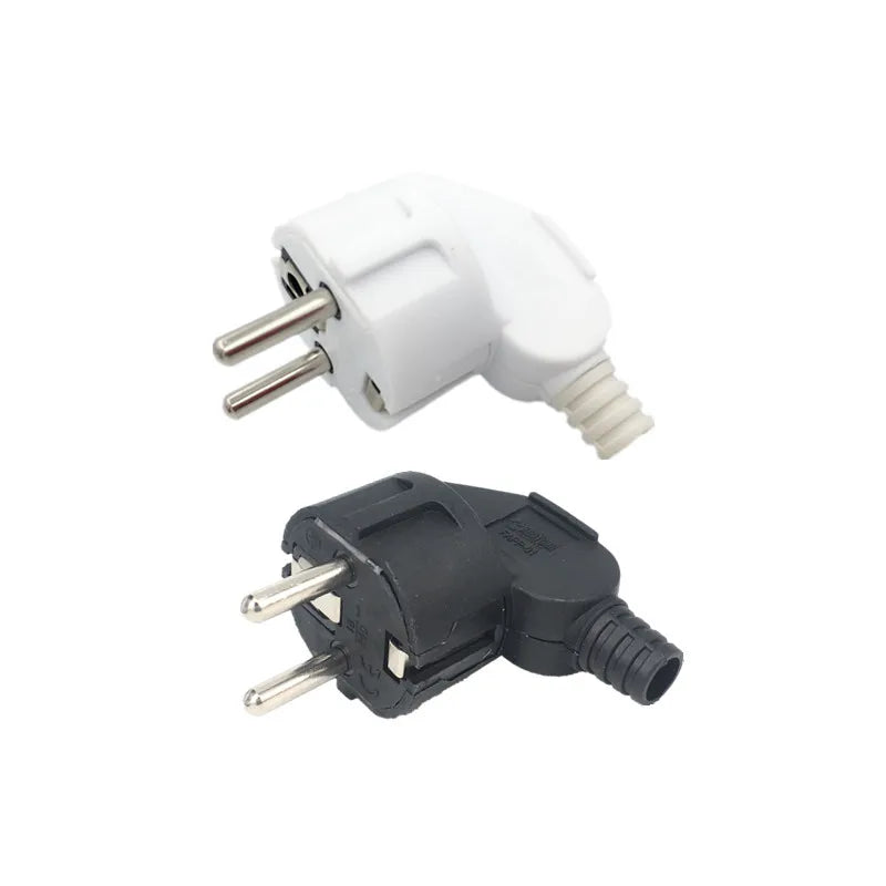 Repalcement EU AC Outlet Spain Korea Rewireable Socket Outlet Male Female Wiring Plug Extension Cord Cable Connector Power Cable Zpaxo