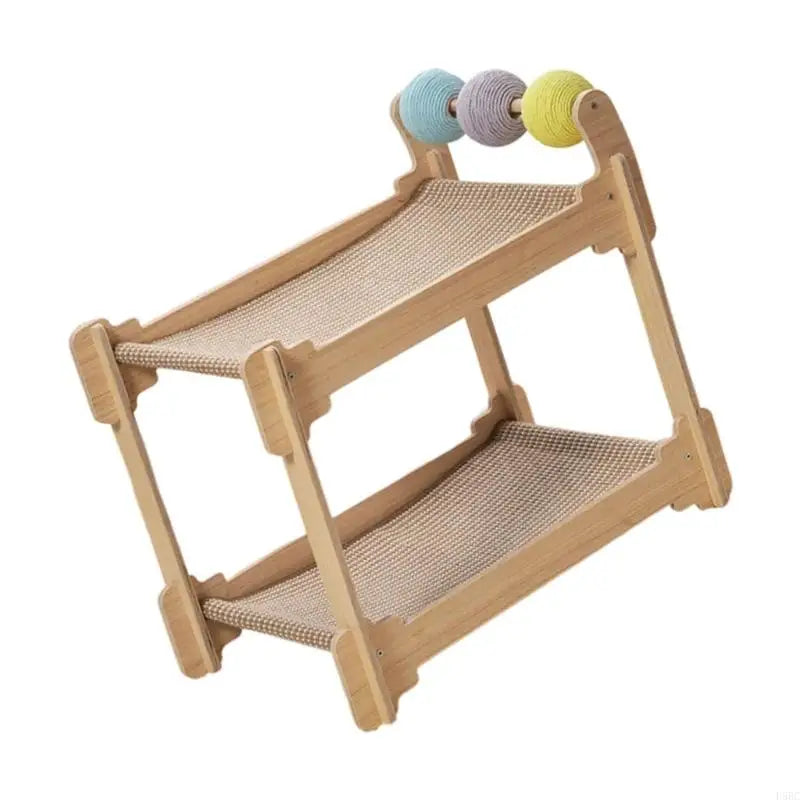 Cats Tree Sisal Scratching Post Frame Bed Indoor Entertainment