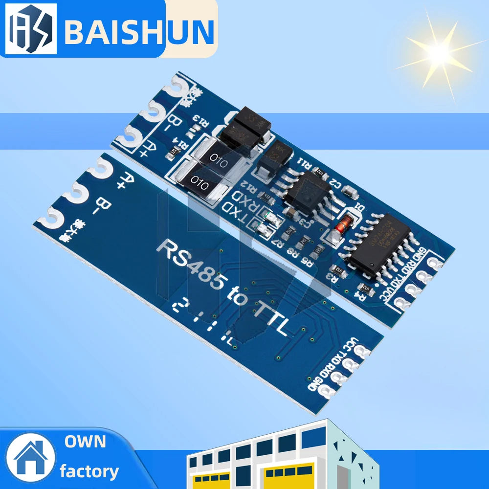 TTL Turn RS485 Module 485 Serial UART Level Mutual Conversion Zpaxo