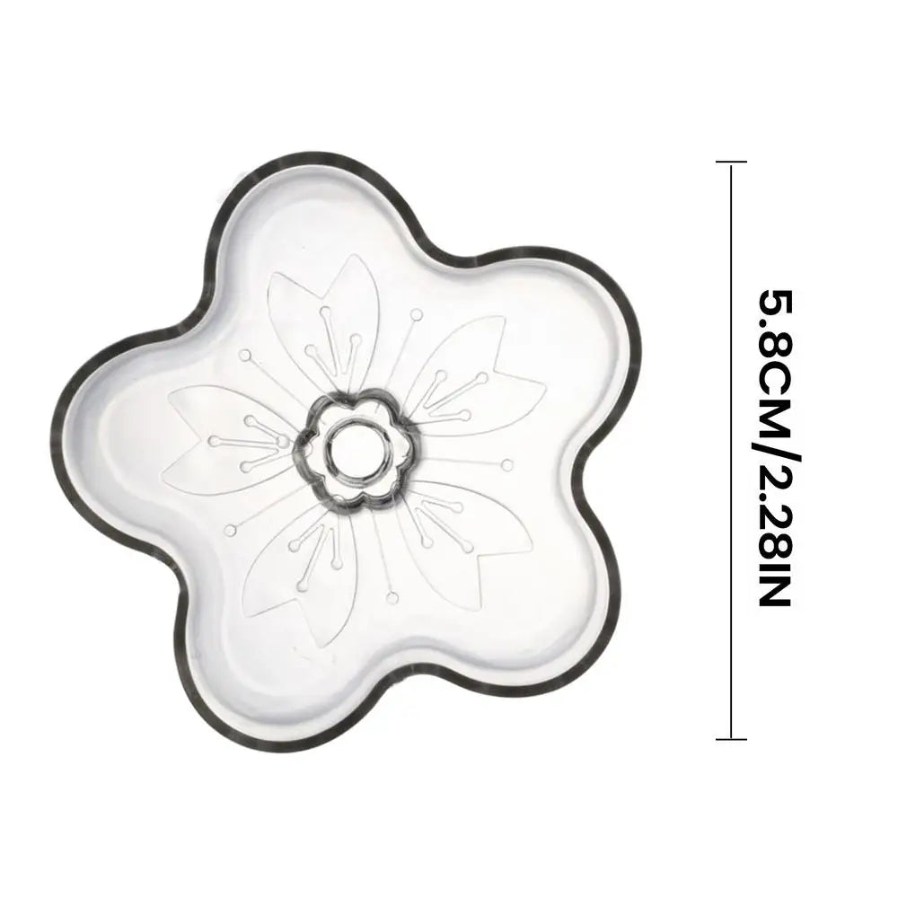 Fish Tank Feeder Aquarium Clear Dish Tray Shrimp Suction Cup Flower Shaped Shrimp Bowl Feeder Tube for Fish Tank Feeder Tray Zpaxo B