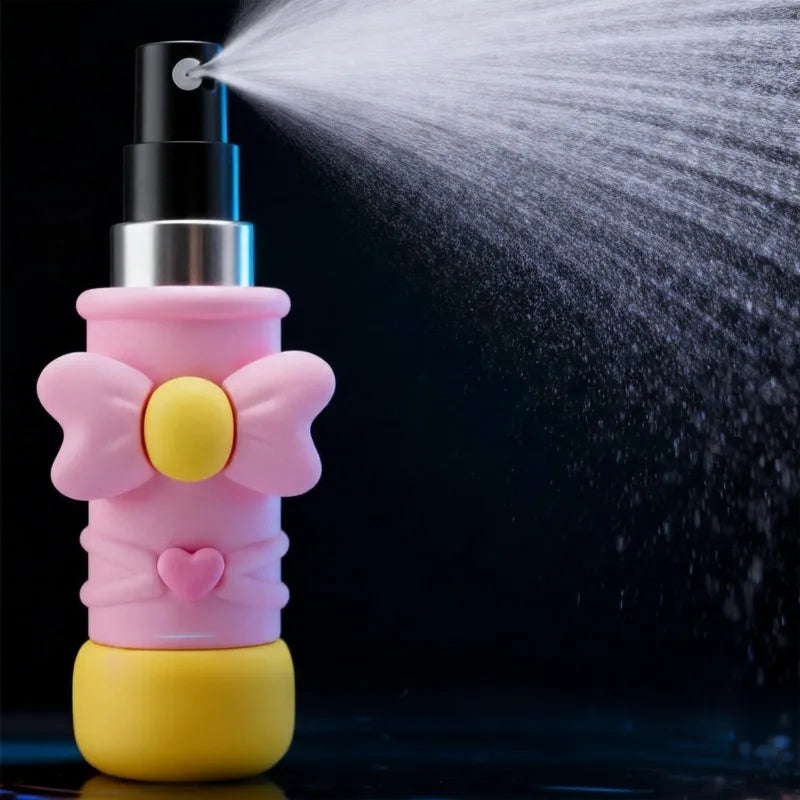 Portable Refillable Spray Bottle Heart Shaped Magic Wand Atomizer