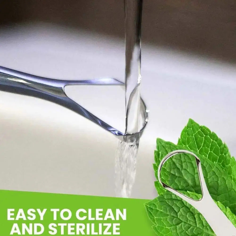 Clean Tongue Scraper Tongue Remover Halitosis Tongue Coating Oral Care Tongue Scraping Brush Stainless Steel Oral Cleaner Tools Zpaxo