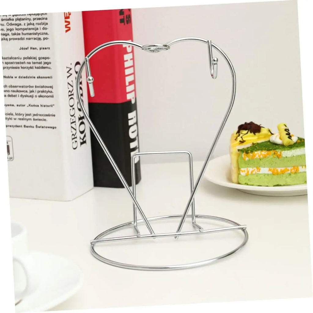 Metal Coffee Mug Rack & Cup Holder – Silver Kitchen Organizer