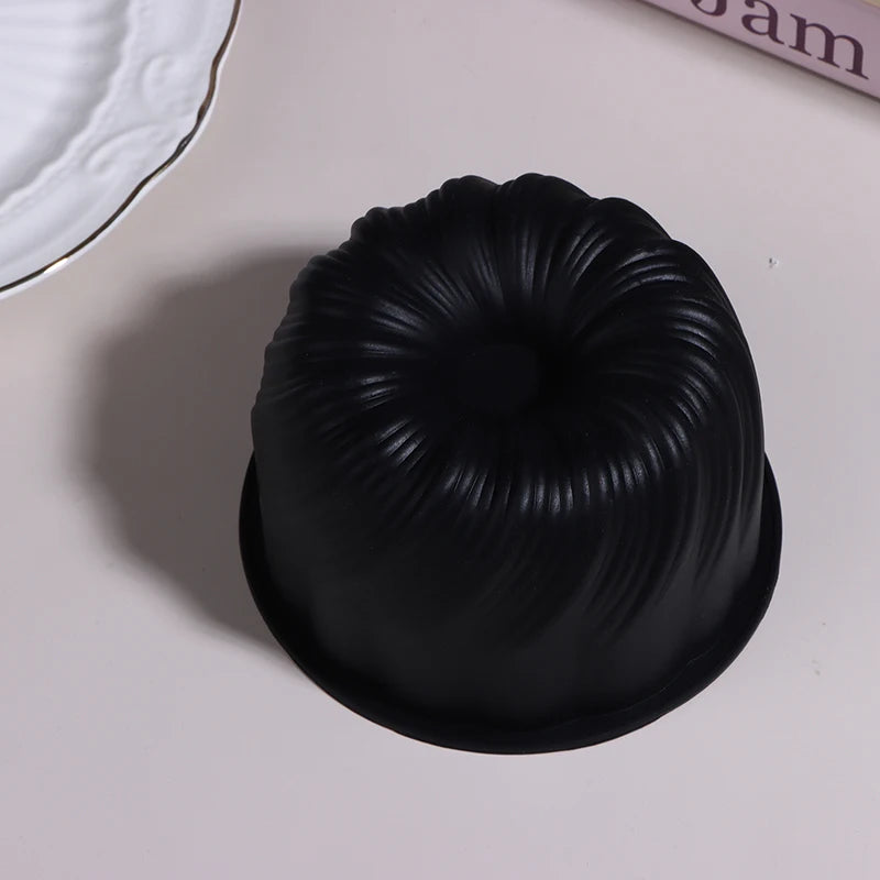 Round Rotating Heart Flower Basket Coil Texture Design French Mousse Zpaxo 2 Black