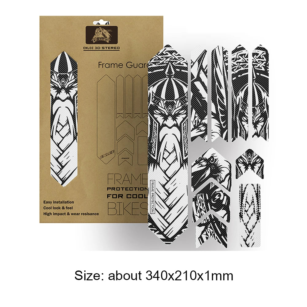 Mountain Road Bicycle Frame Protective Sticker Guard Cover Waterproof Zpaxo warrior