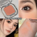 Red Brown Monochrome Eyeshadow Eyeliner Powder Palette Silky Matte Coral Red Lying Silkworm Eyeliner Waterproof Aegyo-sal Makeup Zpaxo 02
