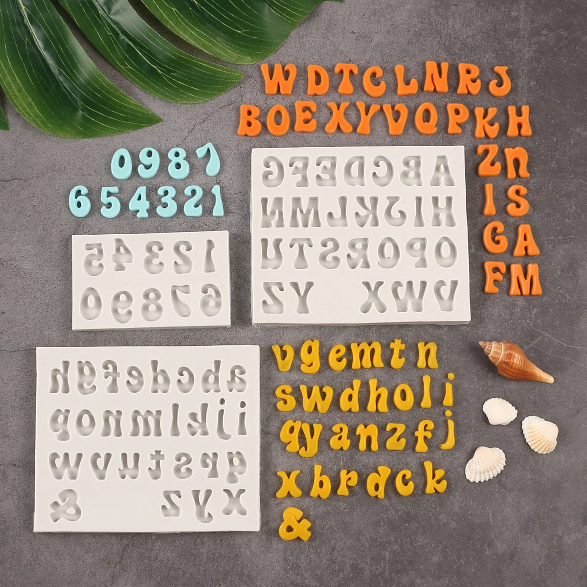 Alphabet Number Silicone Mold Cake Decorating Uppercase Lowercase Letter Fondant Chocolate Candy Sugarcraft Baking Mould Zpaxo