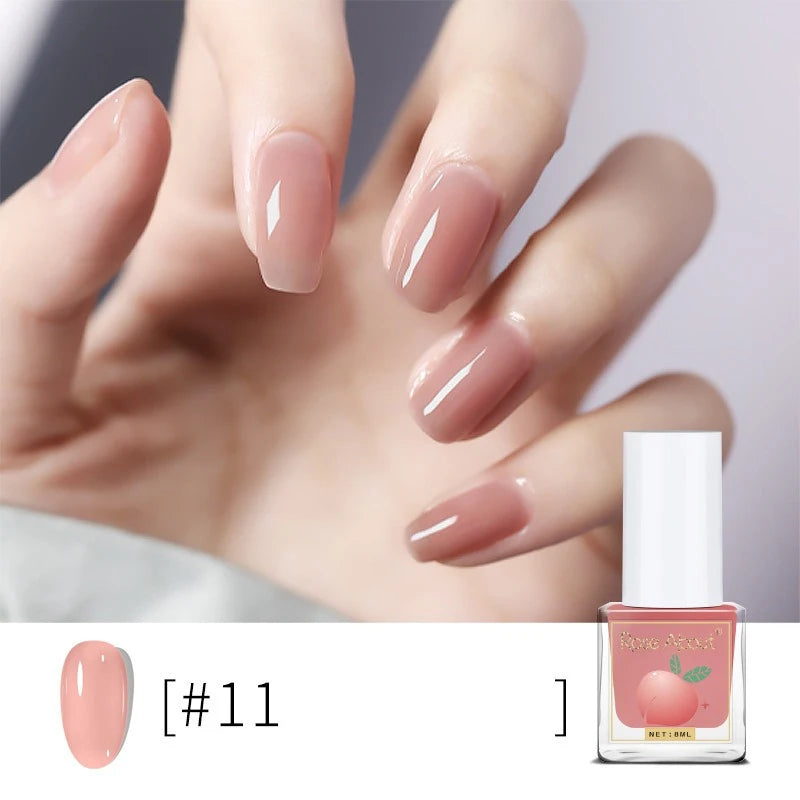 Water-based Peel-off Nail Polish No UV Lamp Needed Long-lasting Zpaxo 11
