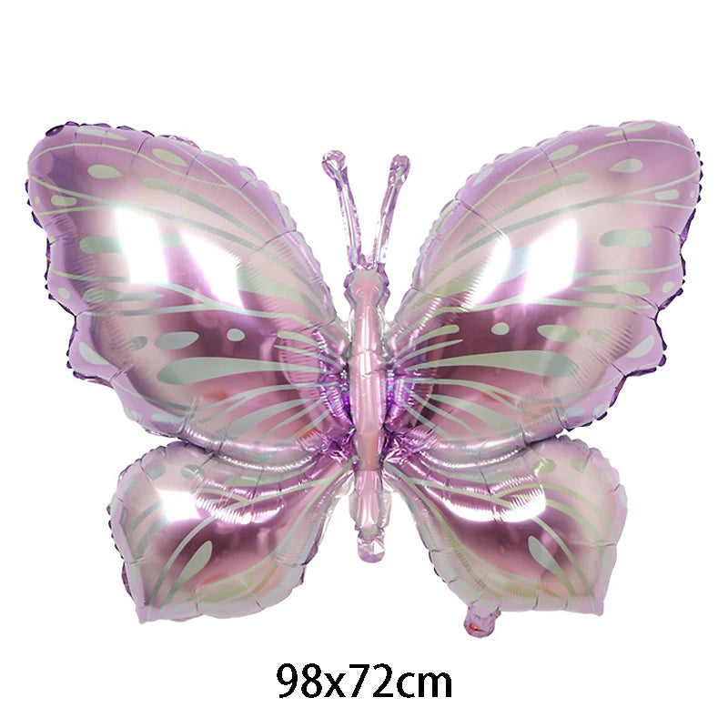 Large Butterfly Aluminum Foil Balloons Helium Air Globos Birthday Zpaxo Laser Other