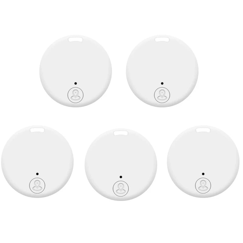 Bluetooth 5 0 Mini GPS Tracker Anti-lost Device Pet Kid Wallet Bag Zpaxo 5pcs White