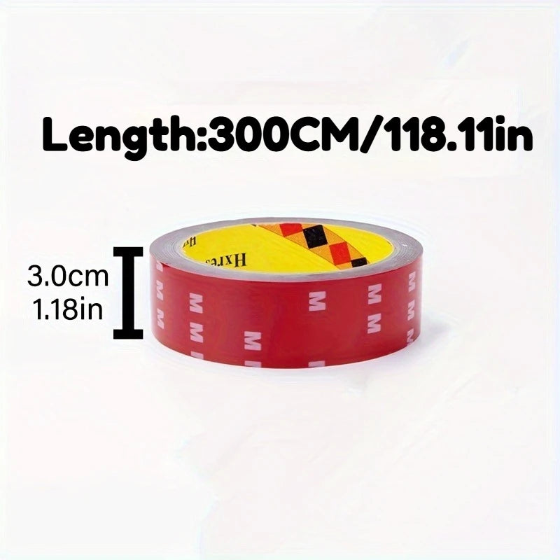 Super Adhesive Double-sided Tape Strong Double Sided Tape High Temperature Mounting Strip for Auto Trim EmblemHousehold Outdoor Zpaxo 30mm