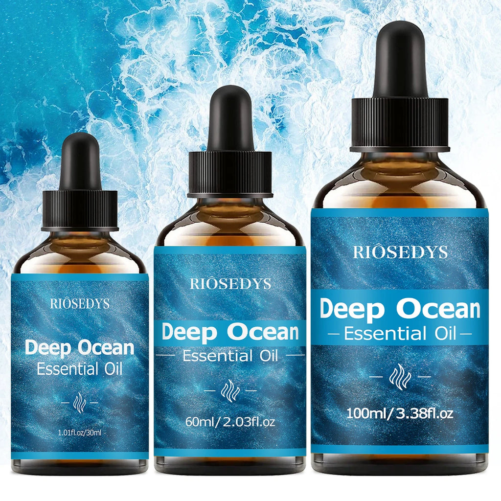 DEEP OCEAM ESSENTIAL OIL moisturizing and nourishing massage oil suitable for skincare, fragrance, massage, and all skin types. Zpaxo