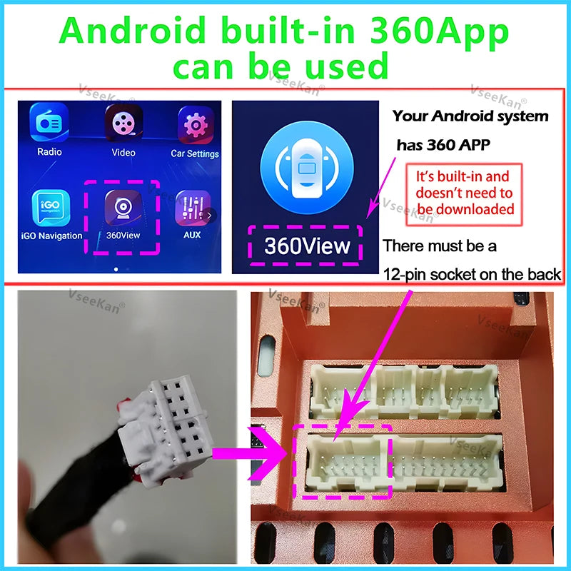 8K AHD1080P 720P 3D 360 Camera Panoramic Surround View Zpaxo