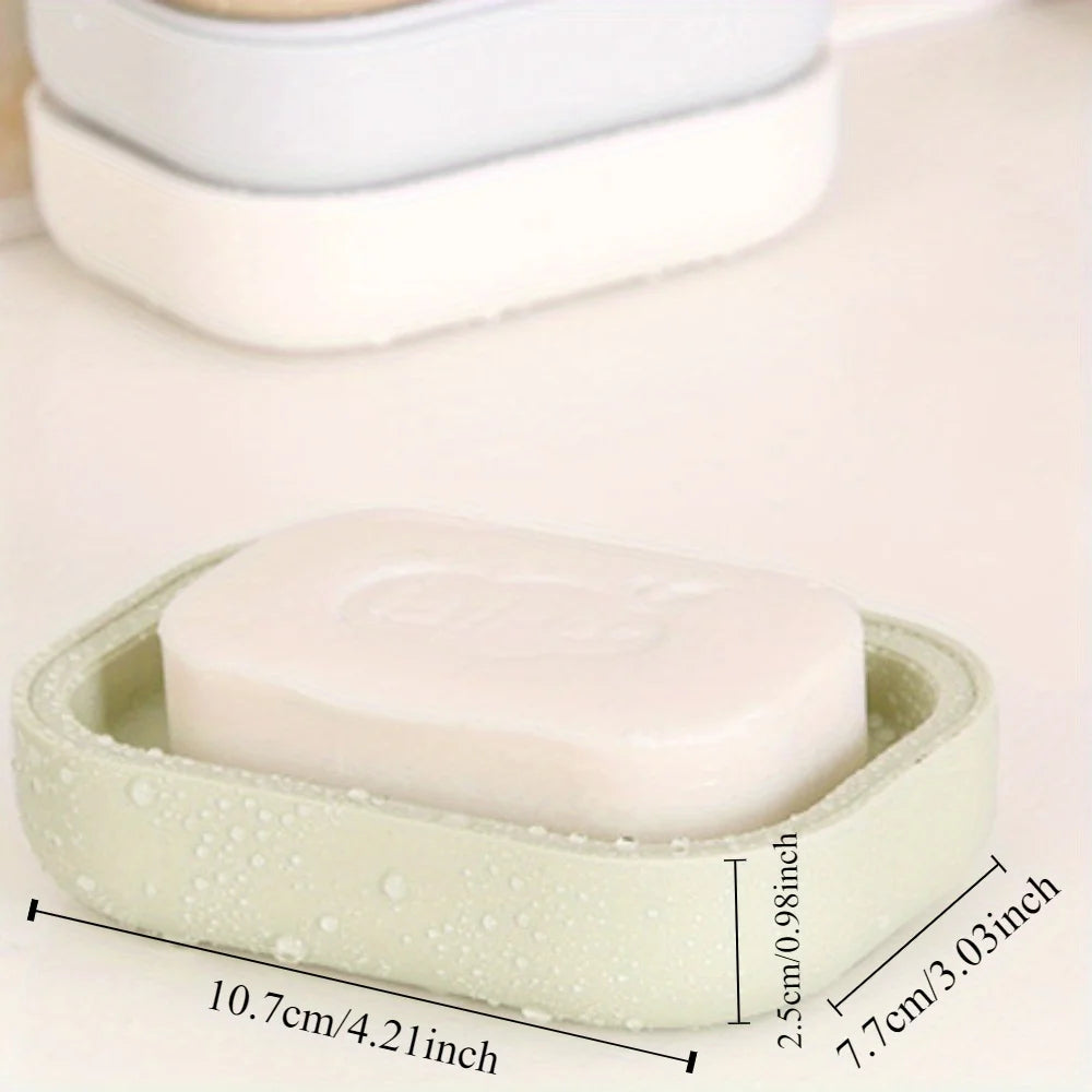 Double Layer Soap Dish Bathroom Dish Plate Case Plastic Drain Soap Box Home Travel Soap Holder Container Portable Soap Rack Zpaxo
