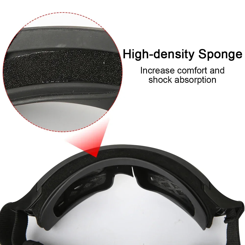 Airsoft Tactical Goggles – 3 Lens Windproof Shooting Glasses Tactical Goggles Zpaxo