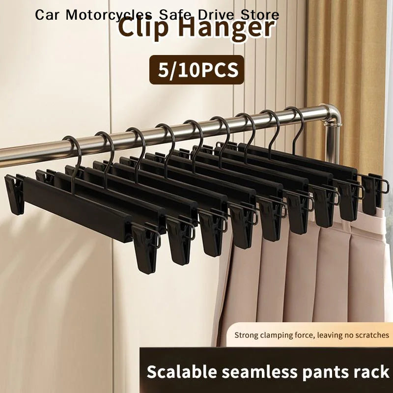 5 Space-saving Goose Z-shaped Clothes Pants Hanger Durable Adjustable