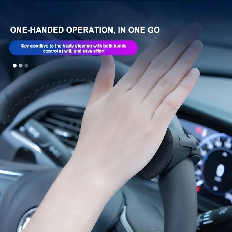 Easy-grip Silicone Steering Wheel Knob 360 Smooth Rotation One-hand