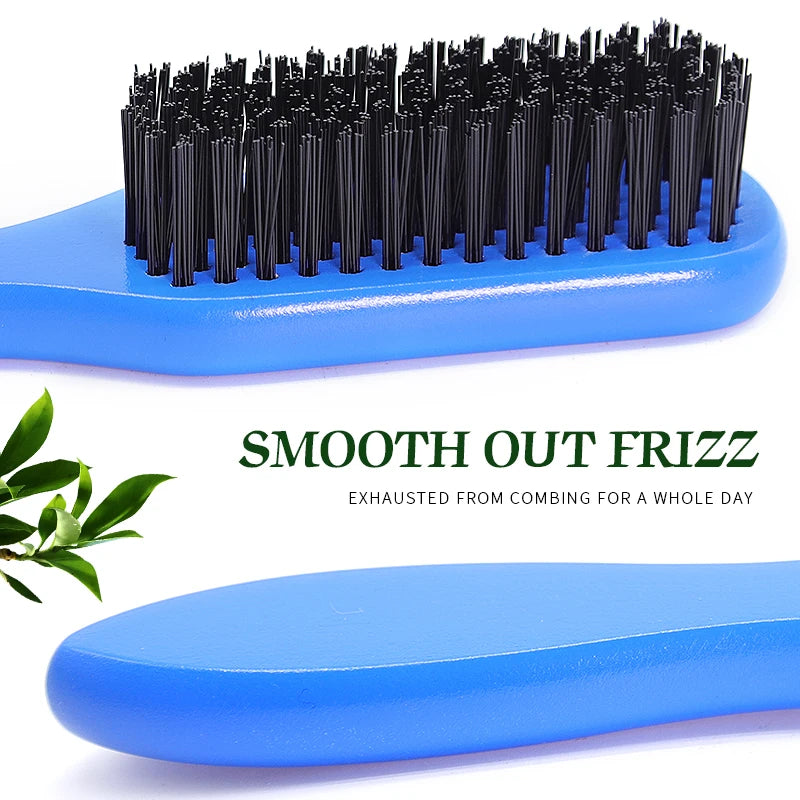 Custom Men Shaving Brush Hard Nylon Bristle Wood Beard Brush Grooming Beard Wood Comb Beard Wooden Handle Men Beard Comb Zpaxo