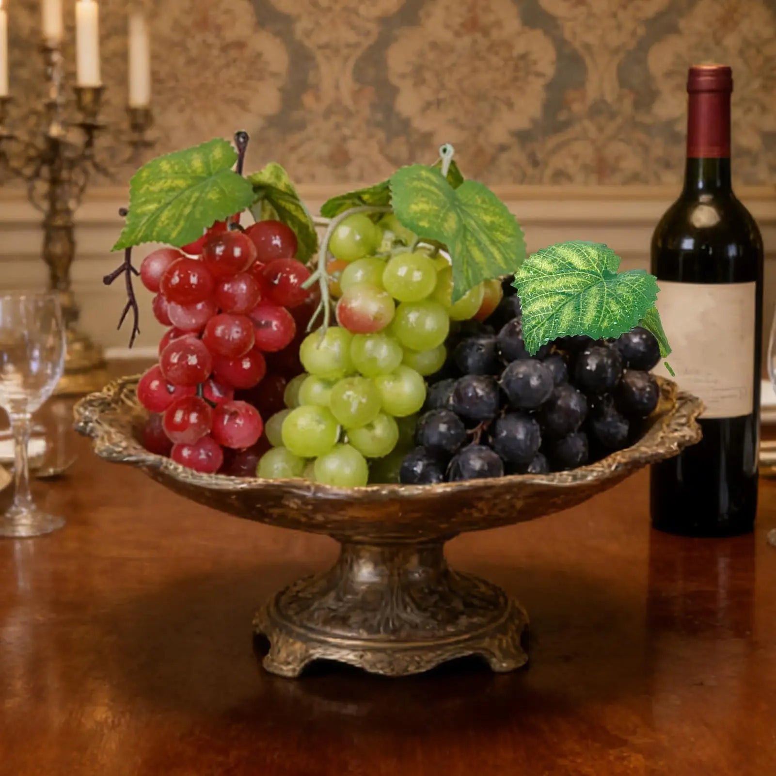 Artificial Grape Bunch – Realistic Faux Fruit Home & Event Decor Artificial Fruit Decor Zpaxo