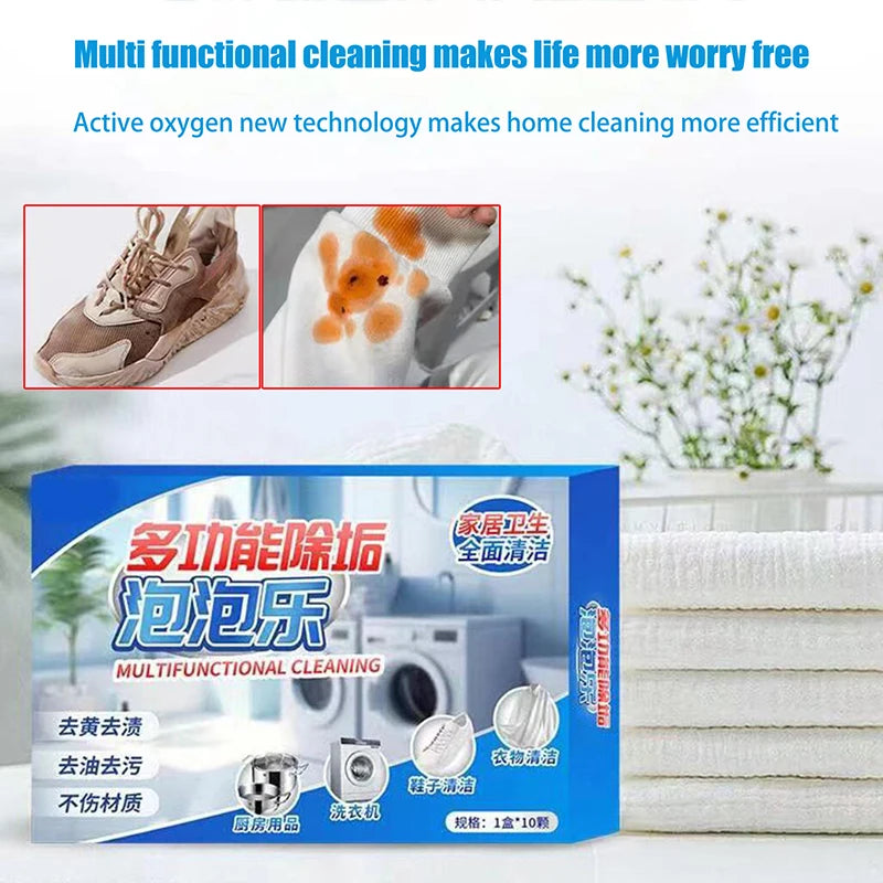 Universal Stain Removal Powerful Cleaning Effervescent Tablets Cleaner All-purpose Active Oxygen Cleaning Effervescent Tablets Zpaxo Default Title