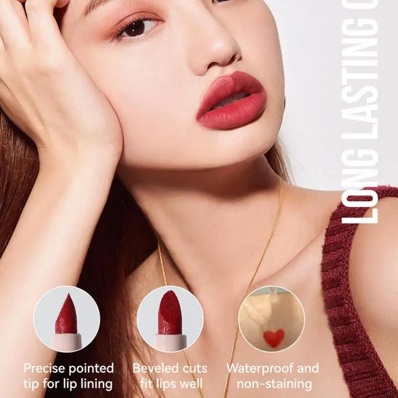 Lip Stain Pen Set 4pcs – Waterproof Long-Lasting Lip Liner Lip Liner Set Zpaxo