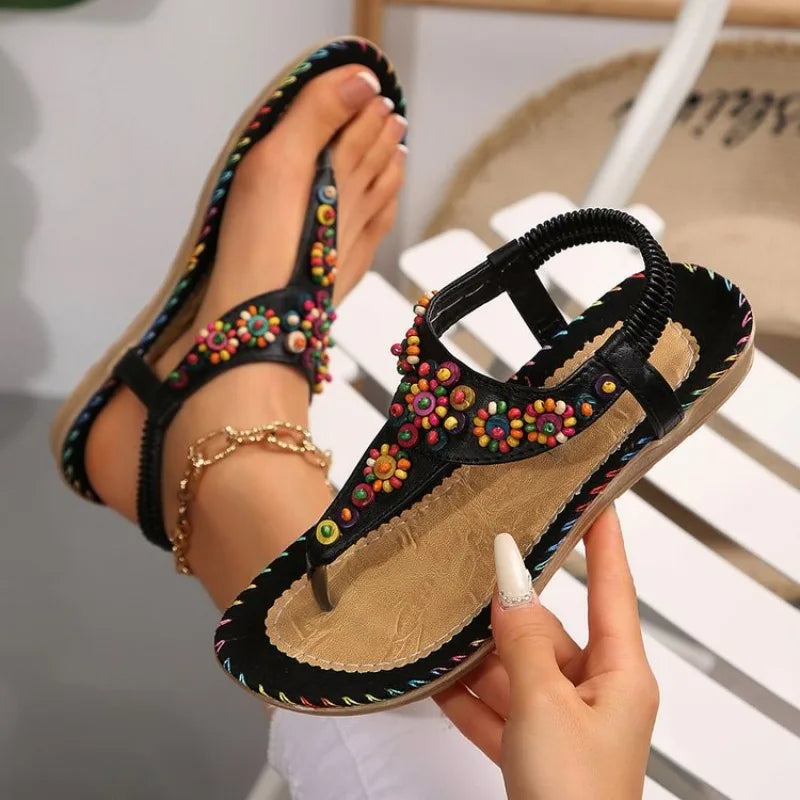 Women's Sandals Summer Flip Flops for Women Comfortable Flats Outdoor Fashion Ladies Shoes Footwear 2025 Luxury Casual Barefoot Zpaxo