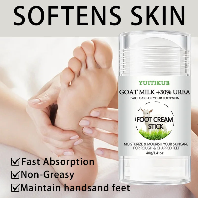 YUITIKUE 30% Urea & Goat Milk Foot Cream Stick – 40g Foot Cream Stick Zpaxo