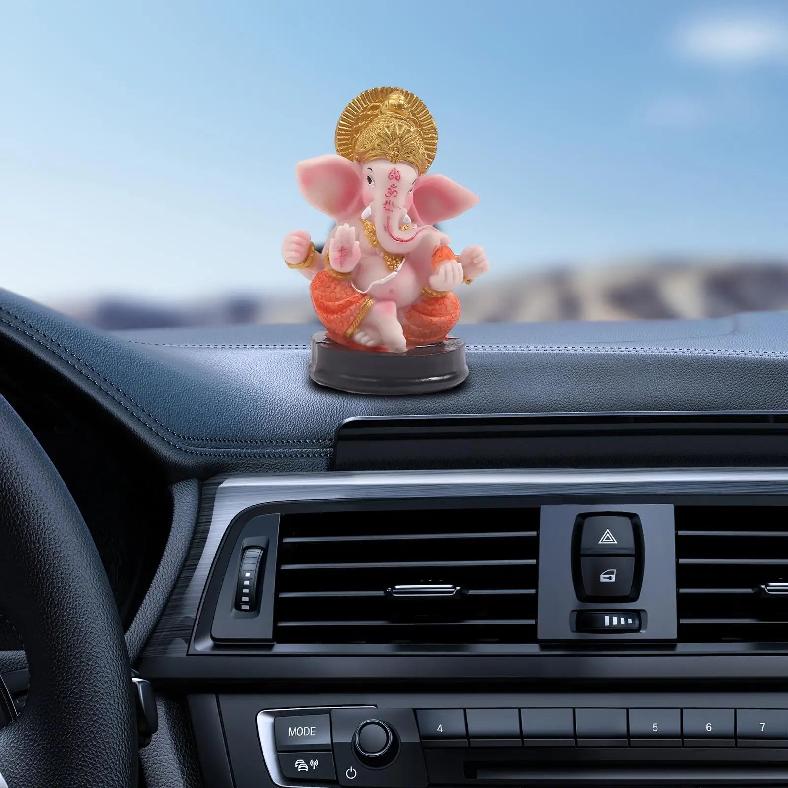 Small Ganesha Statue – Hindu Elephant God Resin Figurine Religious Figurine Zpaxo Default Title