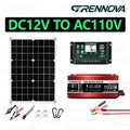 Grennova 1500W Solar Power Kit True Pure Sine Inverter 60A MPPT Controller 40W Panel for Off-Grid Outdoor Camping Home Backup Zpaxo 110V Kit