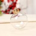 Clear Fillable Christmas Baubles 6cm 8cm 10cm – DIY Ornaments