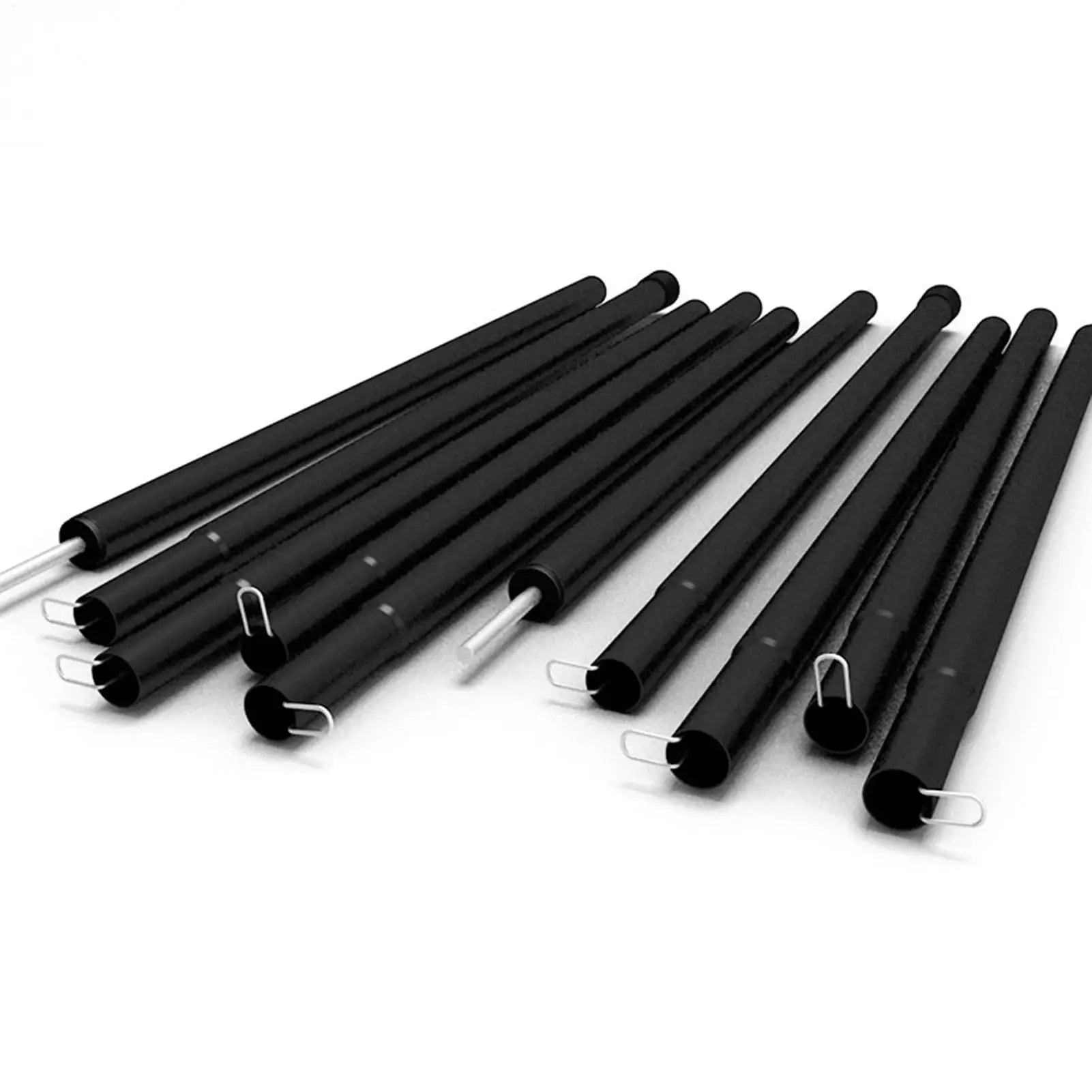 Shade Sail Poles Folding Portable Poles for Tarp Tent Iron Rods for Outdoor Sports for Sunshade Sail Beach Tent Canopies Zpaxo