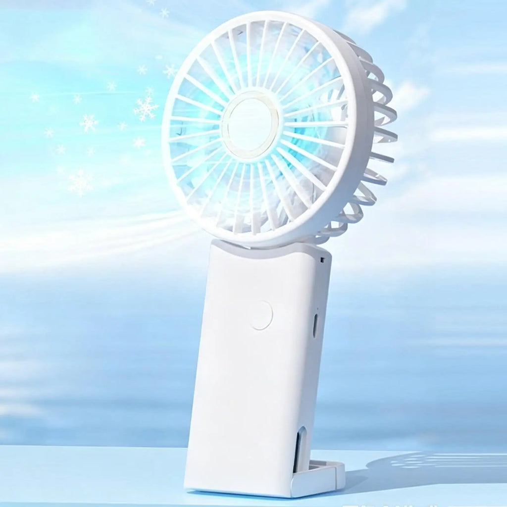 Handheld Foldable Fan Portable Rechargeable Personal Cooling 3 Speed