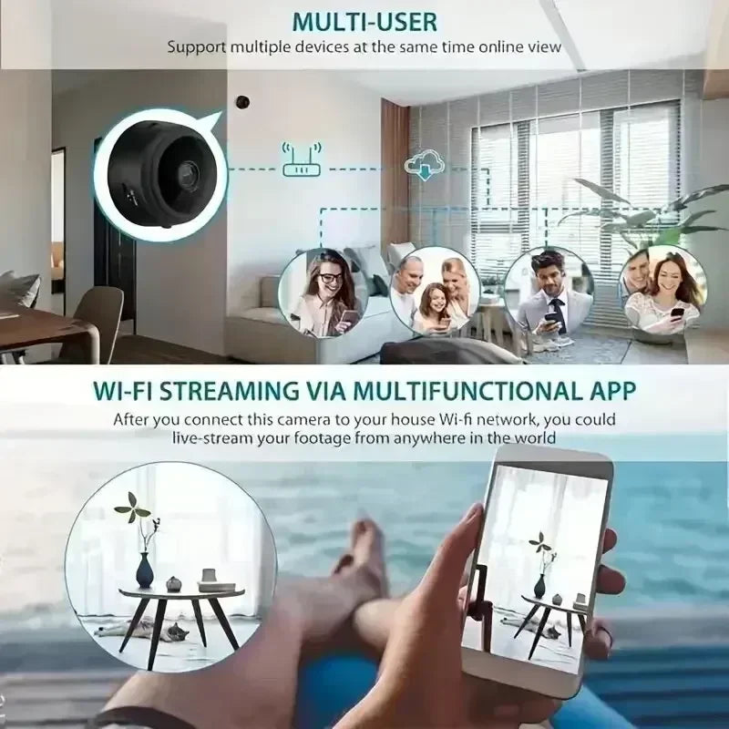 Wireless Wifi Camera 4K HD A9 Mini Video Recorder Security Monitoring