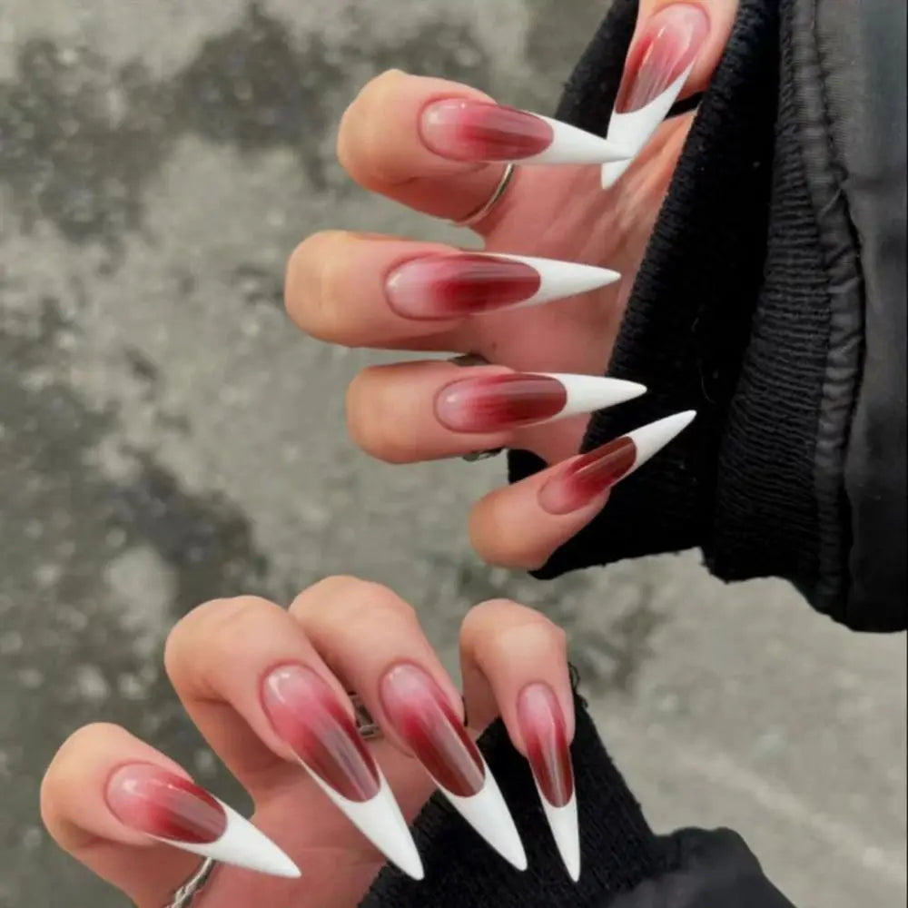 Manicure Long Almond False Nails Stiletto Ballerina Fake Nials Zpaxo JP3420