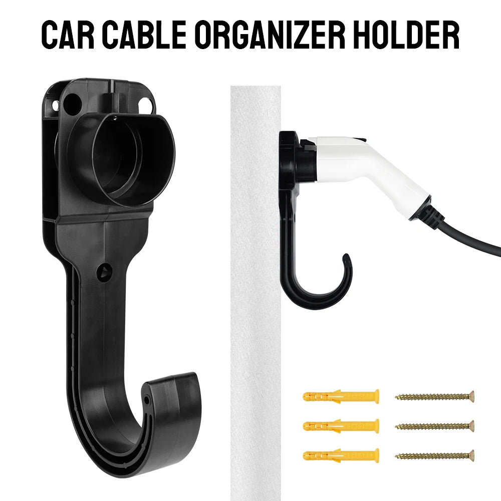 EV Charger Cable Holder Universal Electric Car Charging Wall Mount Zpaxo