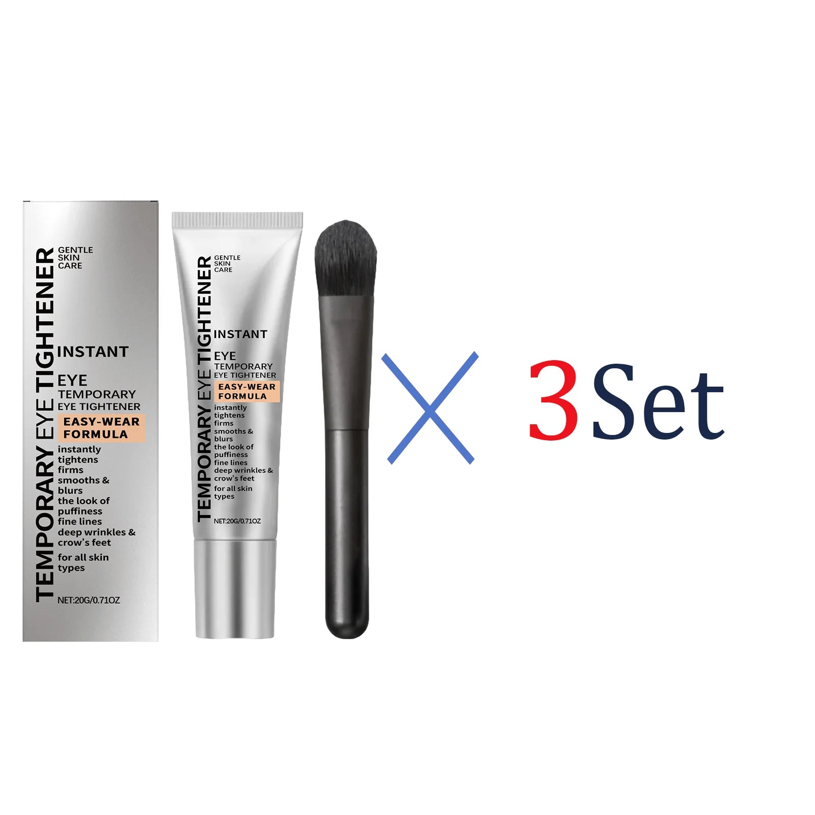 Anti Wrinkle Eye Cream Dark Circle Puffiness Reduction Moisturizing Eye Treatment Hydrating Under Eye Cream for Fine Lines Zpaxo 3 Set