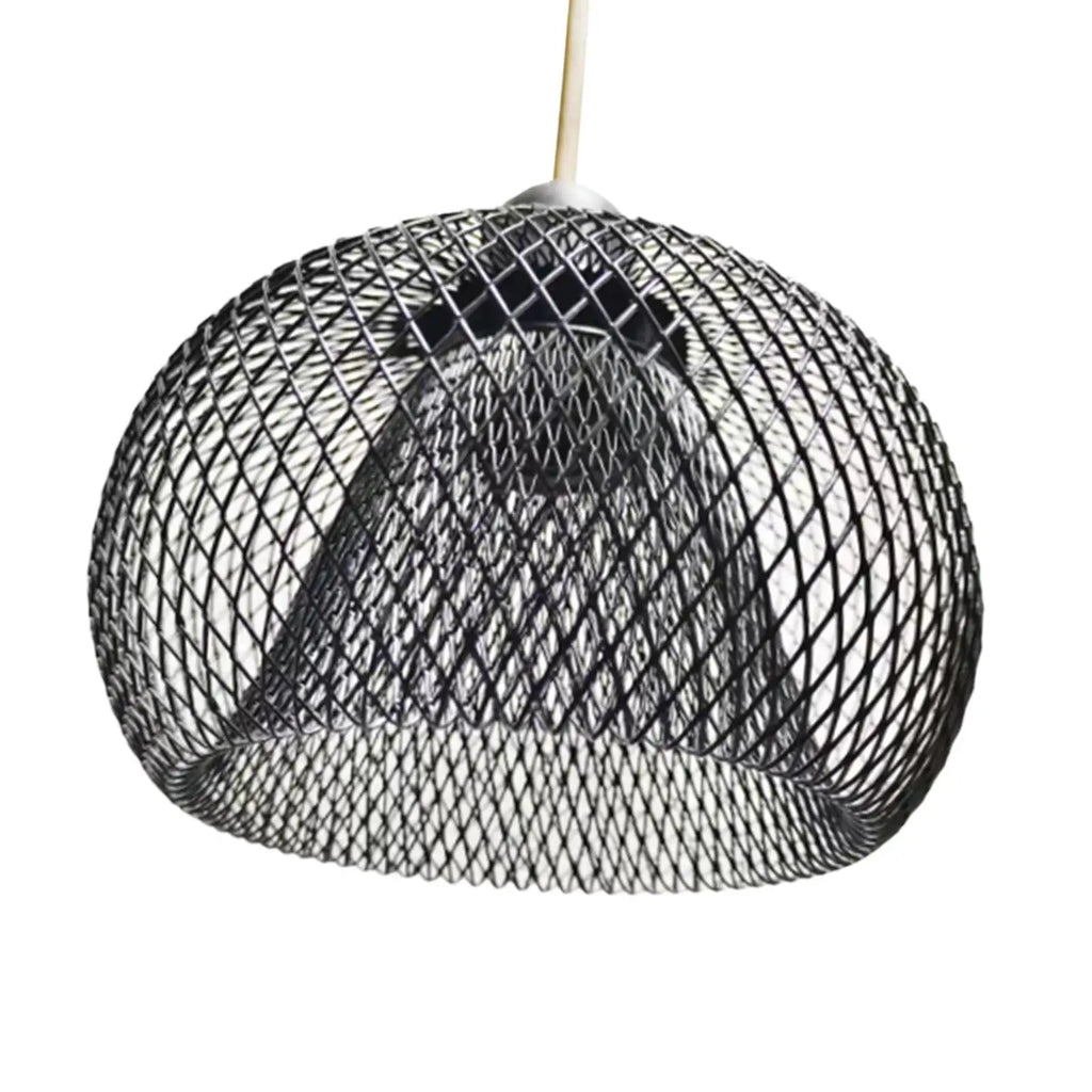 Vintage Woven Metal Pendant Lamp Shade – Boho Hanging Light Pendant Lamp Shade Zpaxo