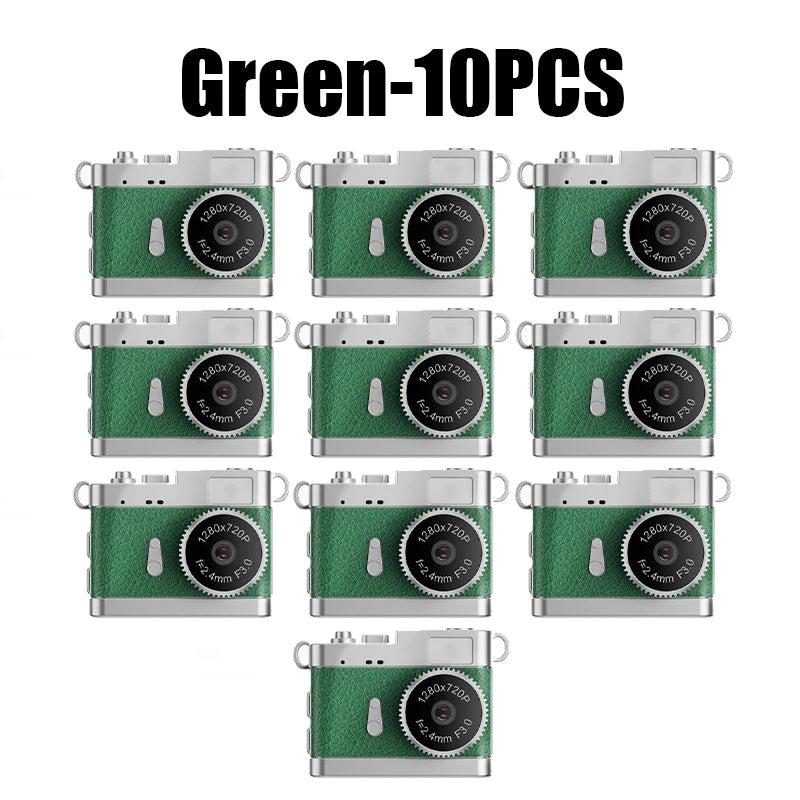 Lightweight Mini Campus Camera Students Stylish Portable Vlog Fashion Zpaxo Green 10PCS