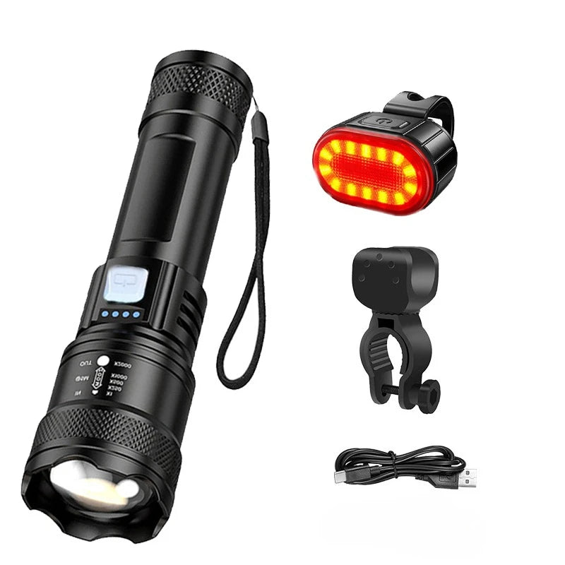KDULIT Rechargeable LED Tactical Flashlight | Camping & Emergency
