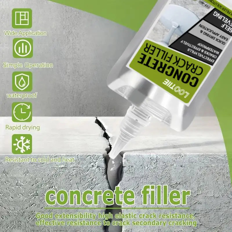Quick-drying self-leveling concrete repair adhesive | joint sealant for wall/roof/floor Leakproof material outdoor tiles Zpaxo