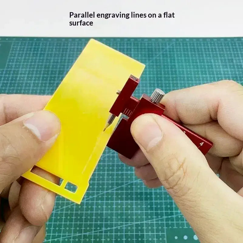 Model Equidistant Scribing Ruler Parallel Scribers Create Contour Positioning Scale Auxiliary Ruler Tools Zpaxo