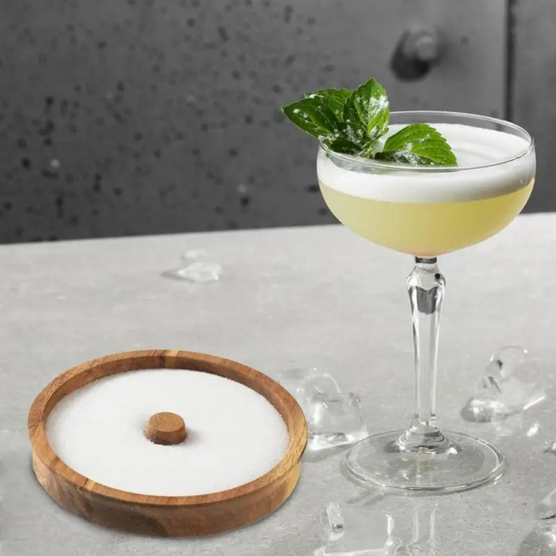 Cocktail Rimmers Drinks Margarita Salt Rimmer Multipurpose Wooden