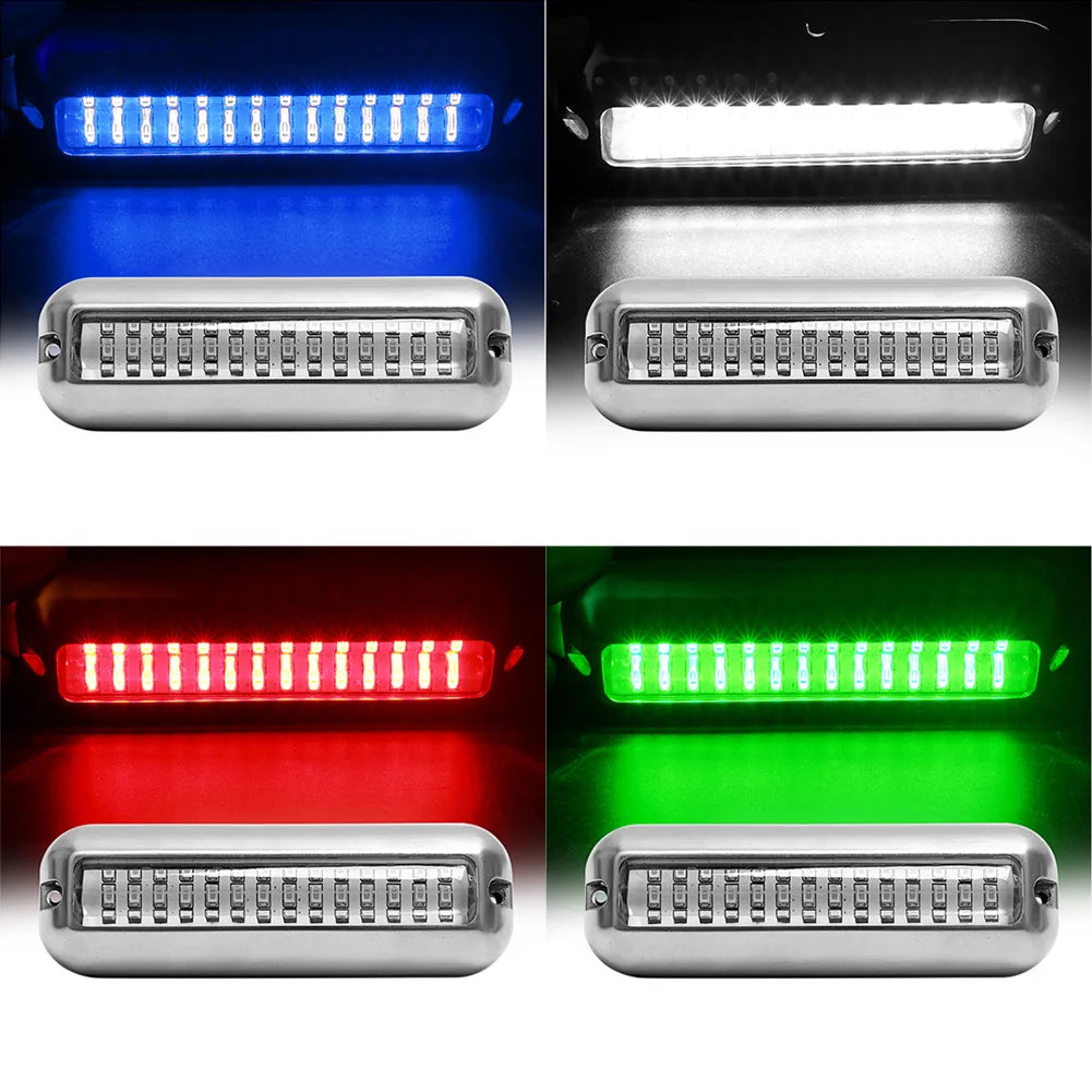 Underwater Boat Transom Light 42 LED Stainless Steel Pontoon